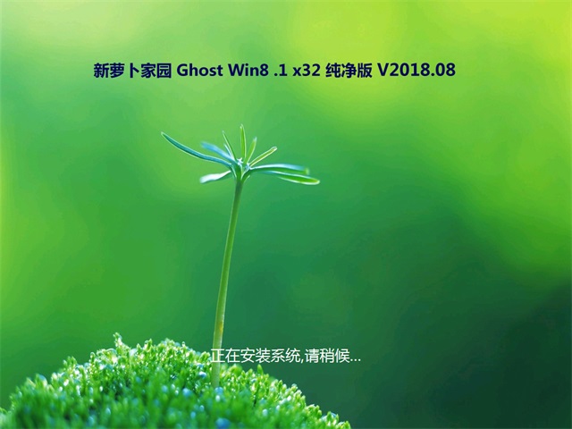 ܲ԰Ghost Win8.1 32λ ԳǴ2018v08(⼤)